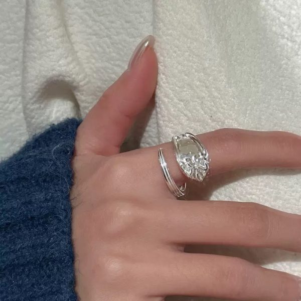 Wholesale 925 Sterling Silver Cross Grain Ring - Image 4