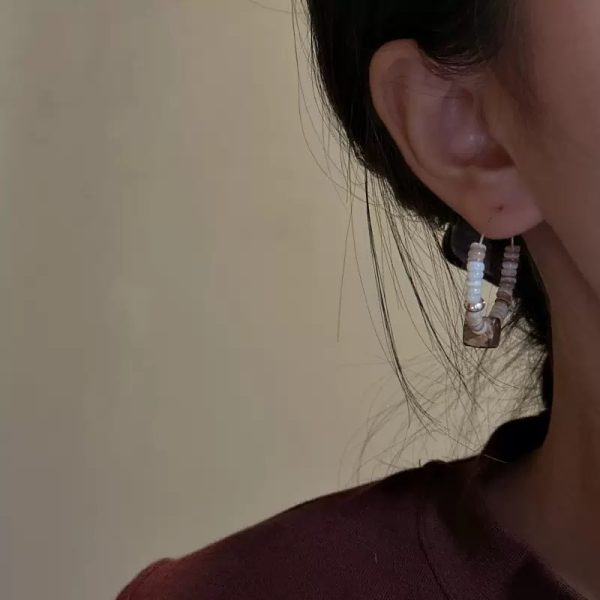 Wholesale 925 Sterling Silver Natural White shell earrings - Image 4