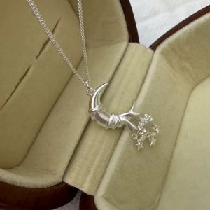 Wholesale 925 Sterling Silver Moon Star Necklace & Pendant