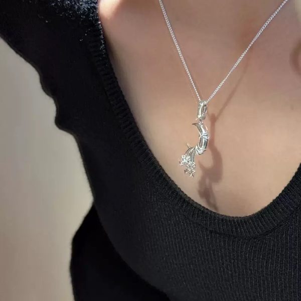 Wholesale 925 Sterling Silver Moon Star Necklace & Pendant - Image 8