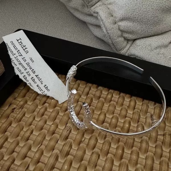 Wholesale 925 Sterling Silver U Shape Bangle - Image 3