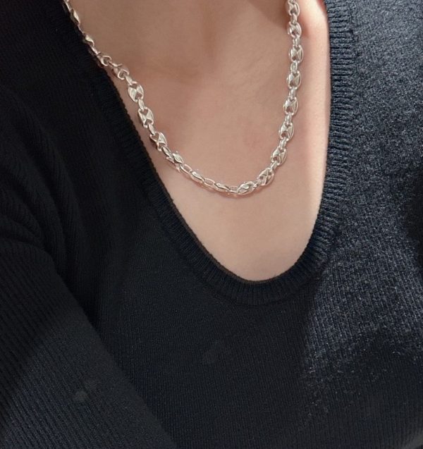 Wholesale 925 Sterling Silver Rectangular Chunky Necklace & Bracelet - Image 6
