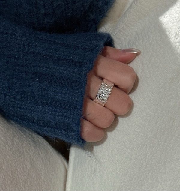 Wholesale 925 Sterling Silver Wide Bead Ring - Image 6