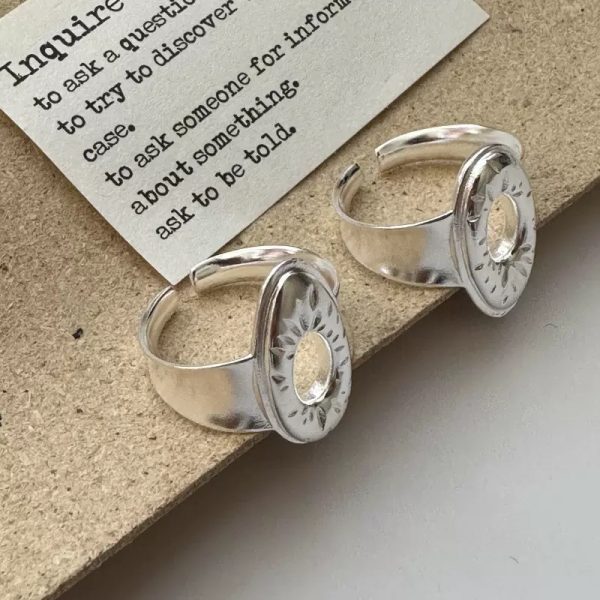Wholesale 925 Sterling Silver Hollow Pattern Ring - Image 2
