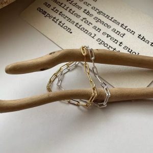 Wholesale 925 Sterling Silver Rectangular Chain Ring