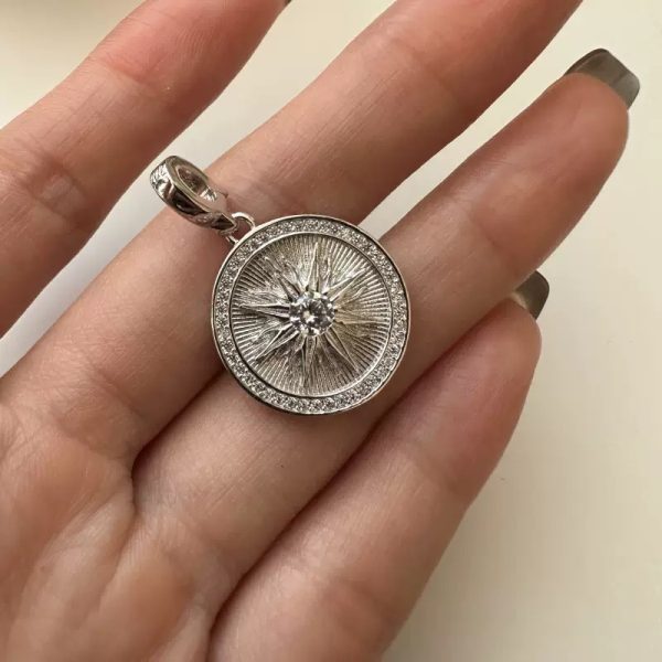 Wholesale 925 Sterling Silver Star Zircon Pendant - Image 4