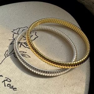 Wholesale 925 Sterling Silver Hollow Retro Stretch Bracelet