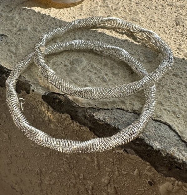 Wholesale 925 Sterling Silver Italian Elastic Wave Bracelet - Image 3