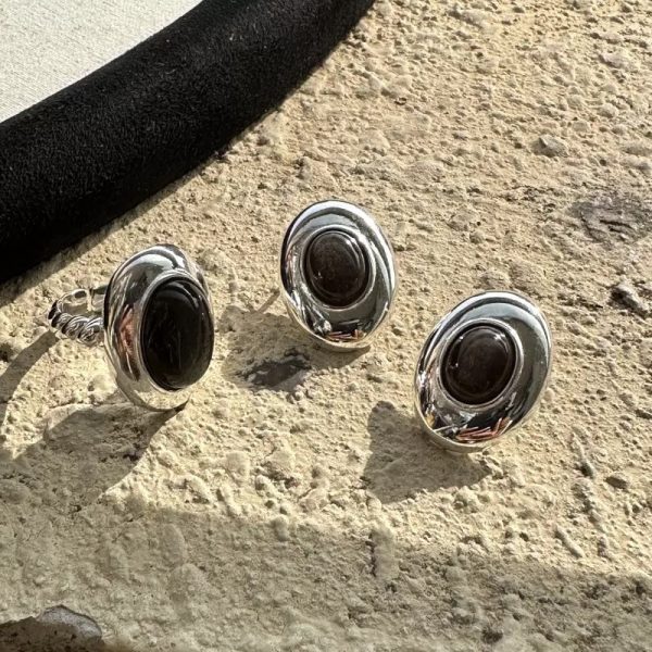 Wholesale 925 Sterling Silver Natural Gemstone Earrings & Ring