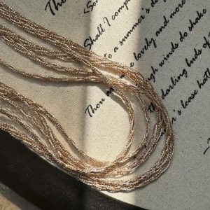 Wholesale 925 Sterling Silver Colorful Woven Chain Necklace