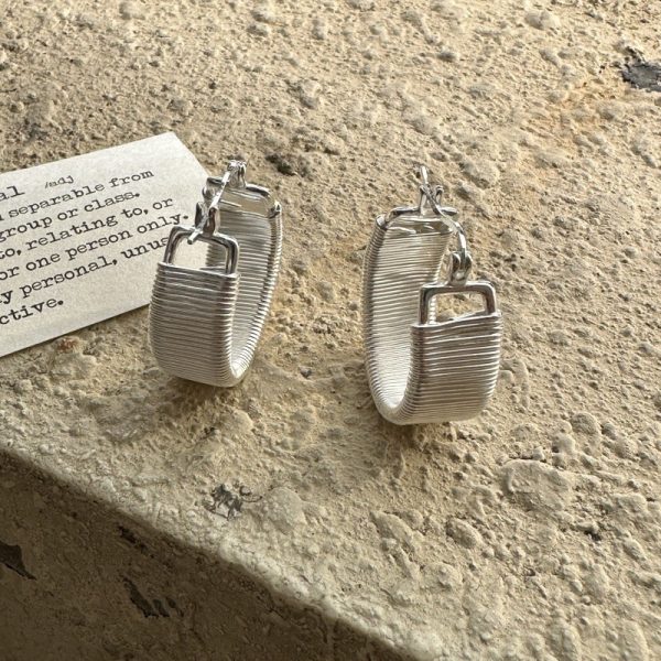 Wholesale 925 Sterling Silver Adjustable Chunky Winding Earrings & Ring & Bangle - Image 2