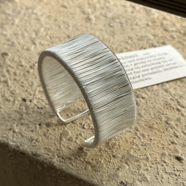 Wholesale 925 Sterling Silver Adjustable Chunky Winding Earrings & Ring & Bangle - Image 4