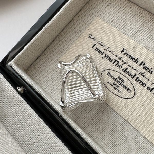 Wholesale 925 Sterling Silver Bold Open Ring - Image 3
