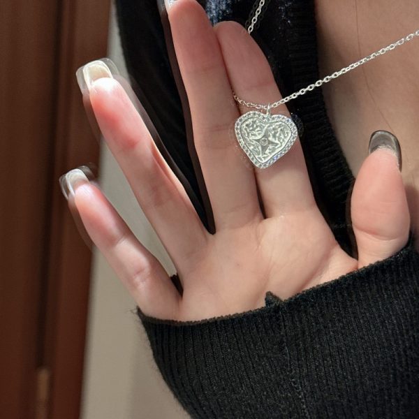 Wholesale 925 Sterling Silver Zircon Heart Necklace - Image 5
