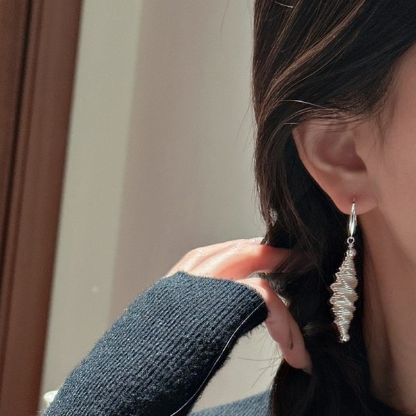 Wholesale 925 Sterling Silver Long Spiral Earrings - Image 4