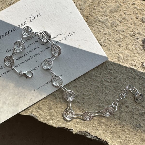 Wholesale 925 Sterling Silver Circular Necklace & Bracelet - Image 3