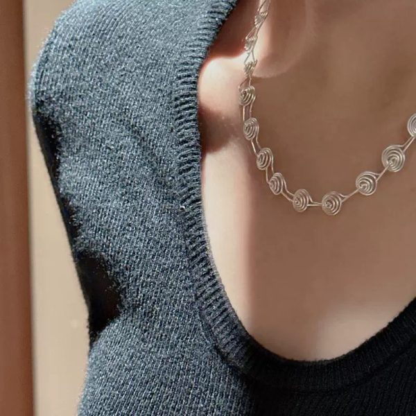 Wholesale 925 Sterling Silver Circular Necklace & Bracelet - Image 4