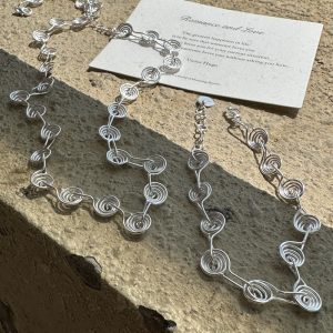 Wholesale 925 Sterling Silver Circular Necklace & Bracelet