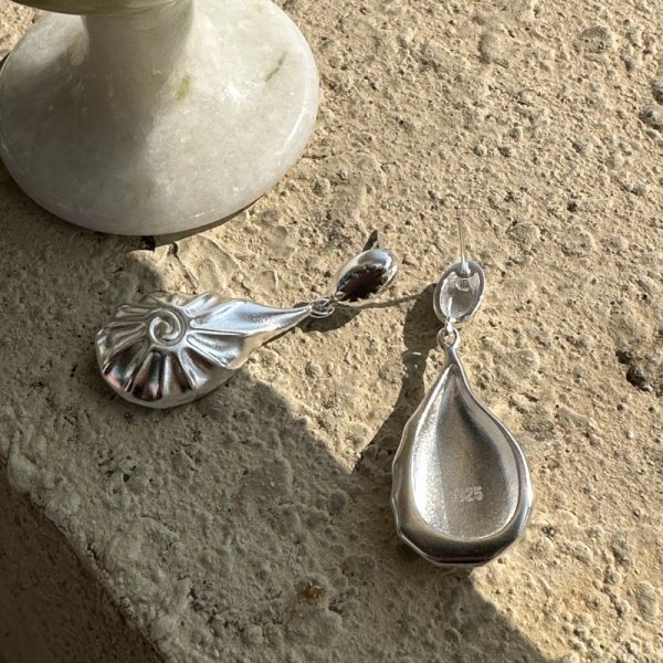 Wholesale 925 Sterling Silver Threaded Drop Necklace & Stud Earrings - Image 3