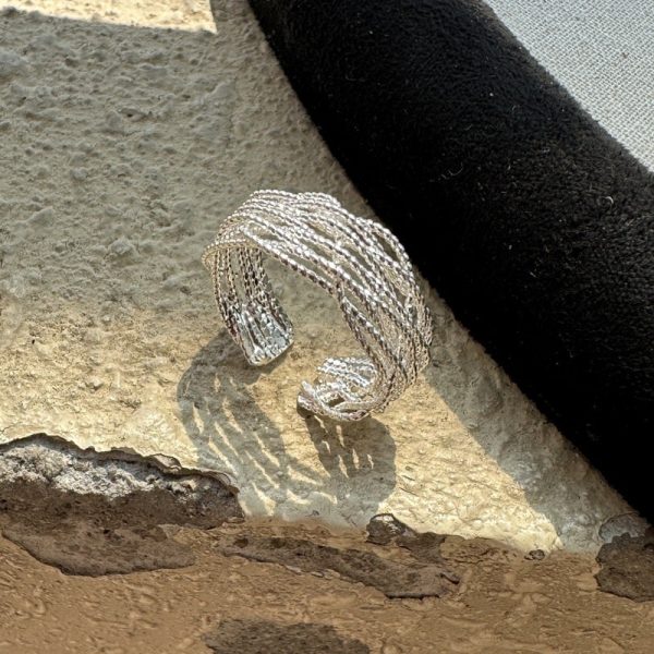 Wholesale 925 Sterling Silver Lace Earrings & Adjustable Ring - Image 2