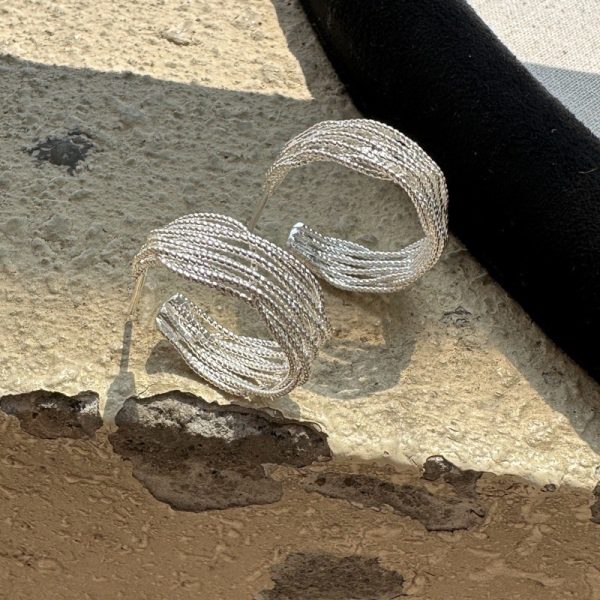 Wholesale 925 Sterling Silver Lace Earrings & Adjustable Ring - Image 3