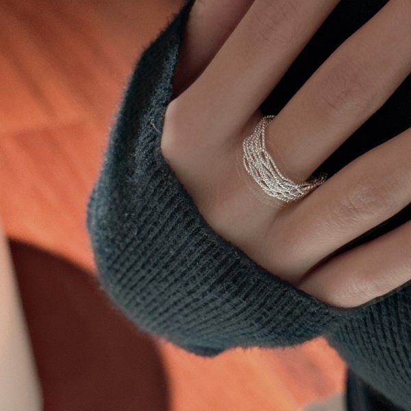 Wholesale 925 Sterling Silver Lace Earrings & Adjustable Ring - Image 4