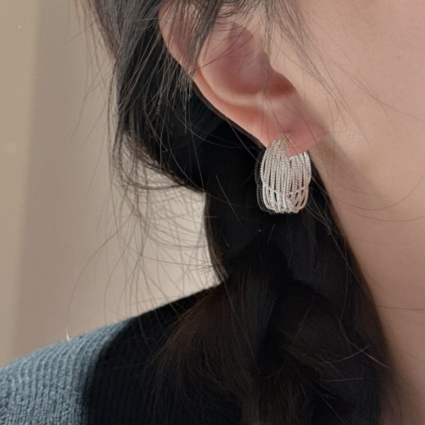 Wholesale 925 Sterling Silver Lace Earrings & Adjustable Ring - Image 6