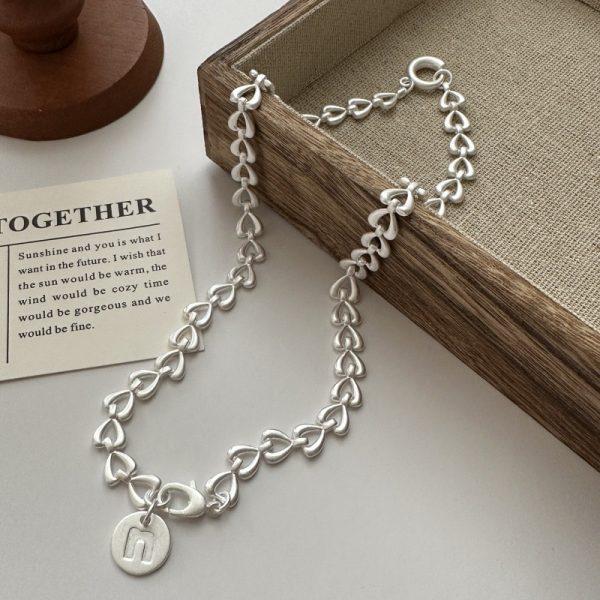 Wholesale 925 Sterling Silver Chunky Love Necklace & Bracelet - Image 2