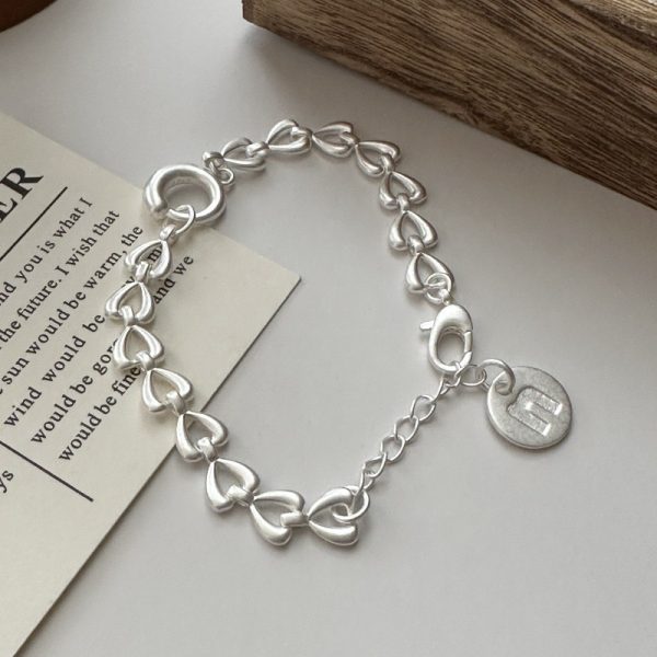 Wholesale 925 Sterling Silver Chunky Love Necklace & Bracelet - Image 3