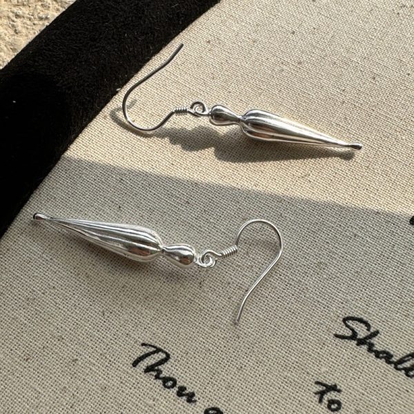 Wholesale 925 Sterling Silver Long Umbrella Earrings - Image 2