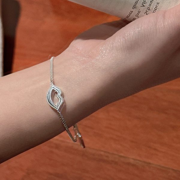 Wholesale 925 Sterling Silver Lip Bracelet - Image 6