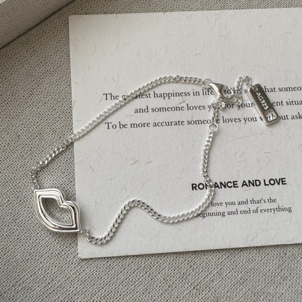 Wholesale 925 Sterling Silver Lip Bracelet - Image 2
