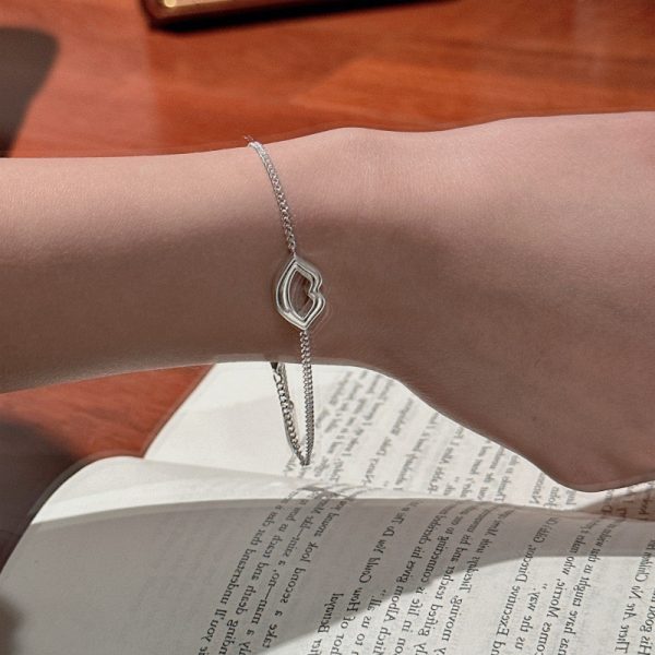 Wholesale 925 Sterling Silver Lip Bracelet - Image 4