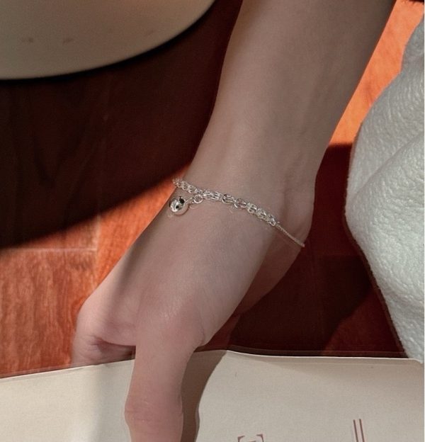 Wholesale 925 Sterling Silver Glossy Bead Bracelet - Image 6