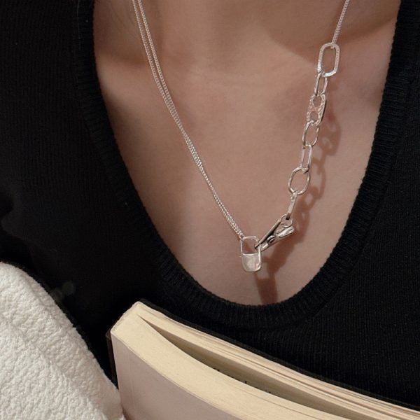 Wholesale 925 Sterling Silver Clip and Buckle Necklace - Image 5