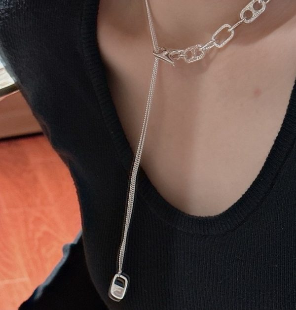Wholesale 925 Sterling Silver Clip and Buckle Necklace - Image 6