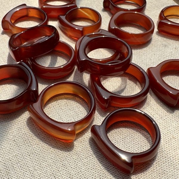 Wholesale Gemstone Red Agate Ring