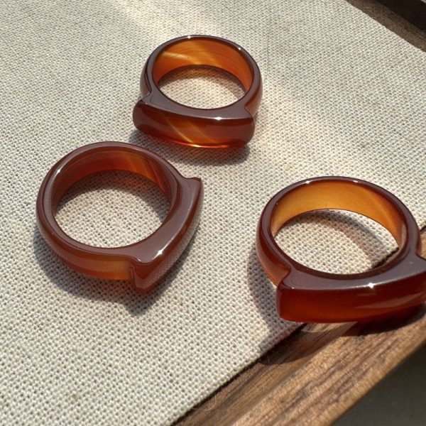 Wholesale Gemstone Red Agate Ring - Image 3