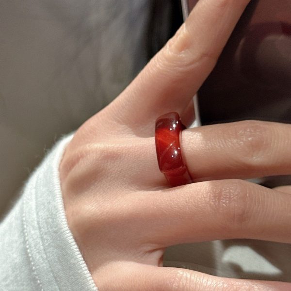 Wholesale Gemstone Red Agate Ring - Image 6