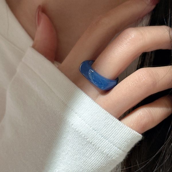 Wholesale Gemstone Blue Agate Ring - Image 5