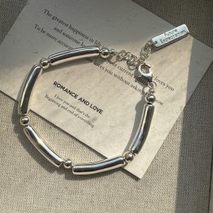 Wholesale 925 Sterling Silver Hollow Pipe Bracelet