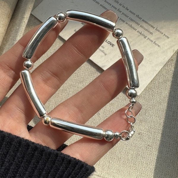 Wholesale 925 Sterling Silver Hollow Pipe Bracelet - Image 3