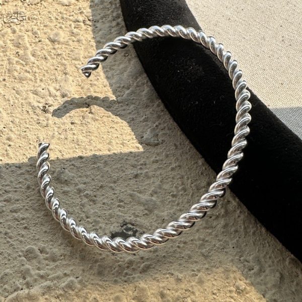 Wholesale 925 Sterling Silver Twist Bangle - Image 3