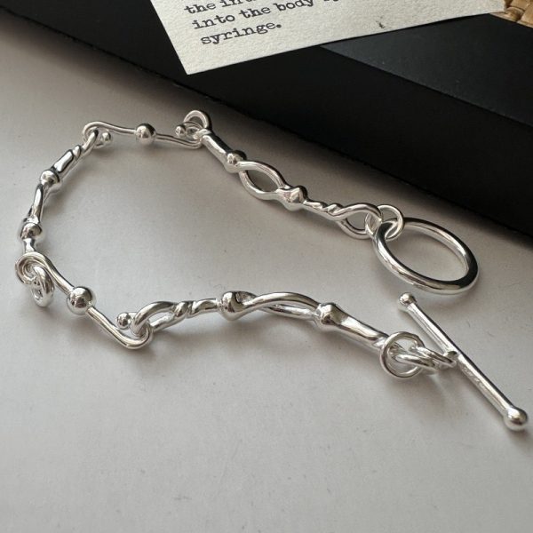 Wholesale 925 Sterling Silver Irregular Fashion Bracelet - Image 2