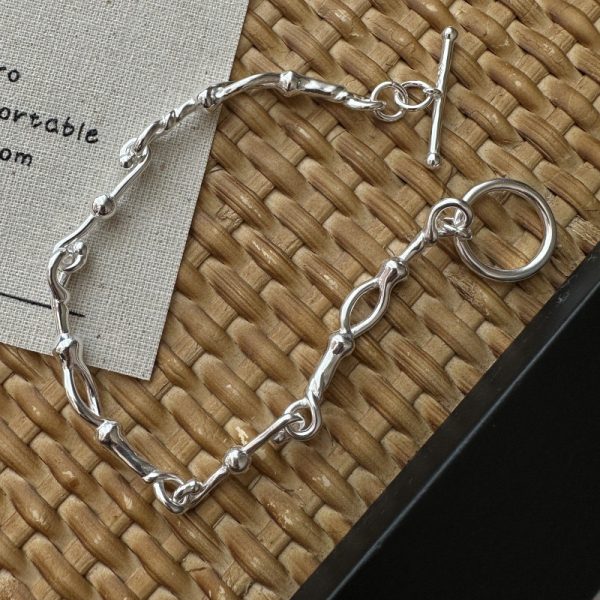 Wholesale 925 Sterling Silver Irregular Fashion Bracelet