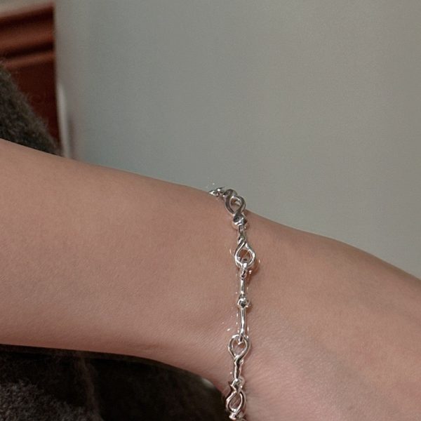 Wholesale 925 Sterling Silver Irregular Fashion Bracelet - Image 4