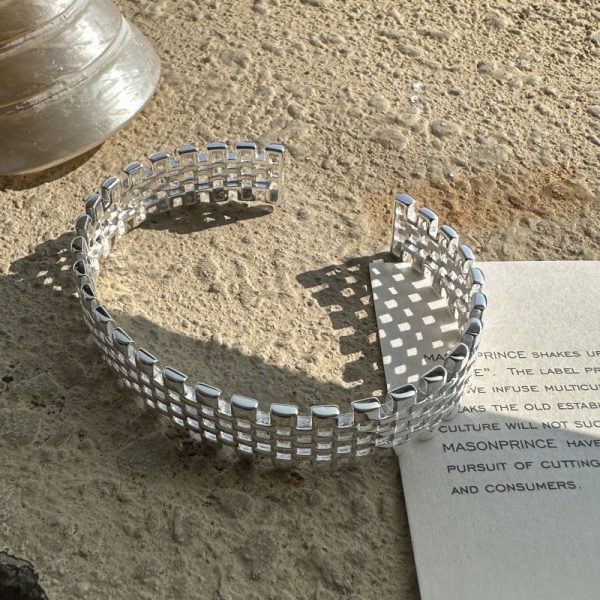 Wholesale 925 Sterling Silver Wide Band Bangle - Image 2