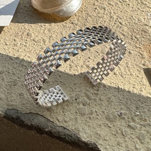 Wholesale 925 Sterling Silver Wide Band Bangle