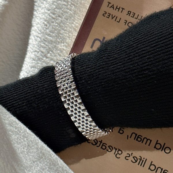 Wholesale 925 Sterling Silver Wide Band Bangle - Image 5