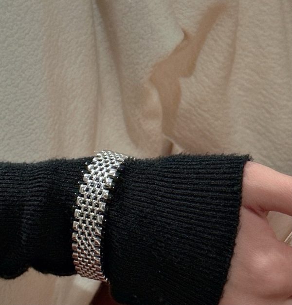 Wholesale 925 Sterling Silver Wide Band Bangle - Image 6